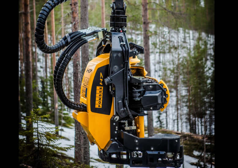 Cabezal Ponsse H7 en Operación de Desrame